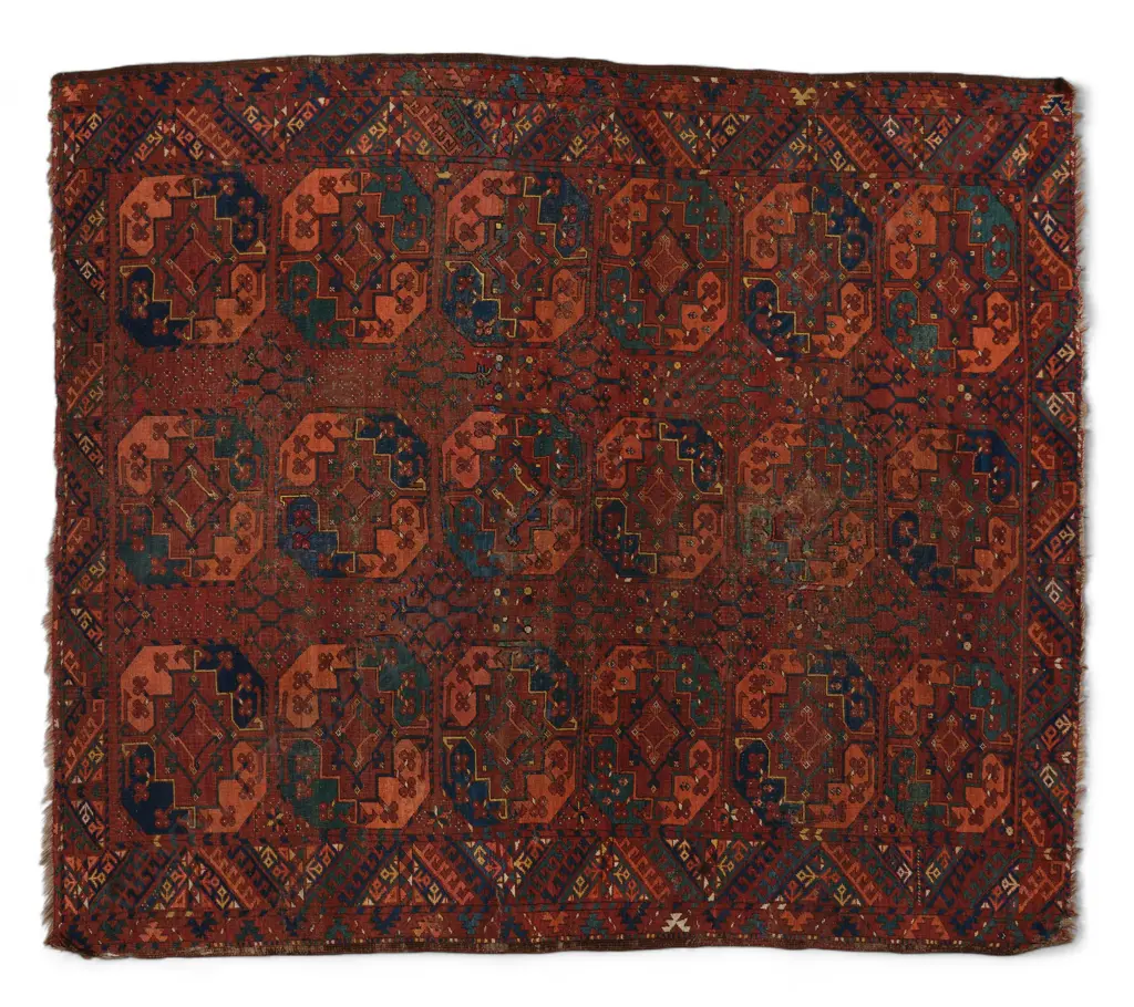 Tekke Turkmen wool pile main carpet, Image 1++